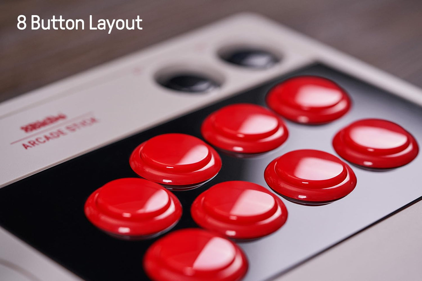 8Bitdo Arcade Stick for Switch & Windows - Wireless via Bluetooth/2.4G & Wired
