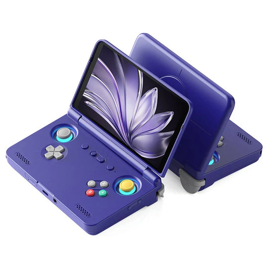 Retro Pocket Flip-Style Game Console - 5.5-inch AMOLED Screen