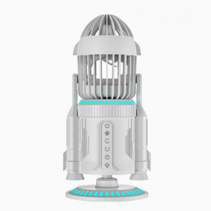 🚀 RGB Rocket Circulator Fan