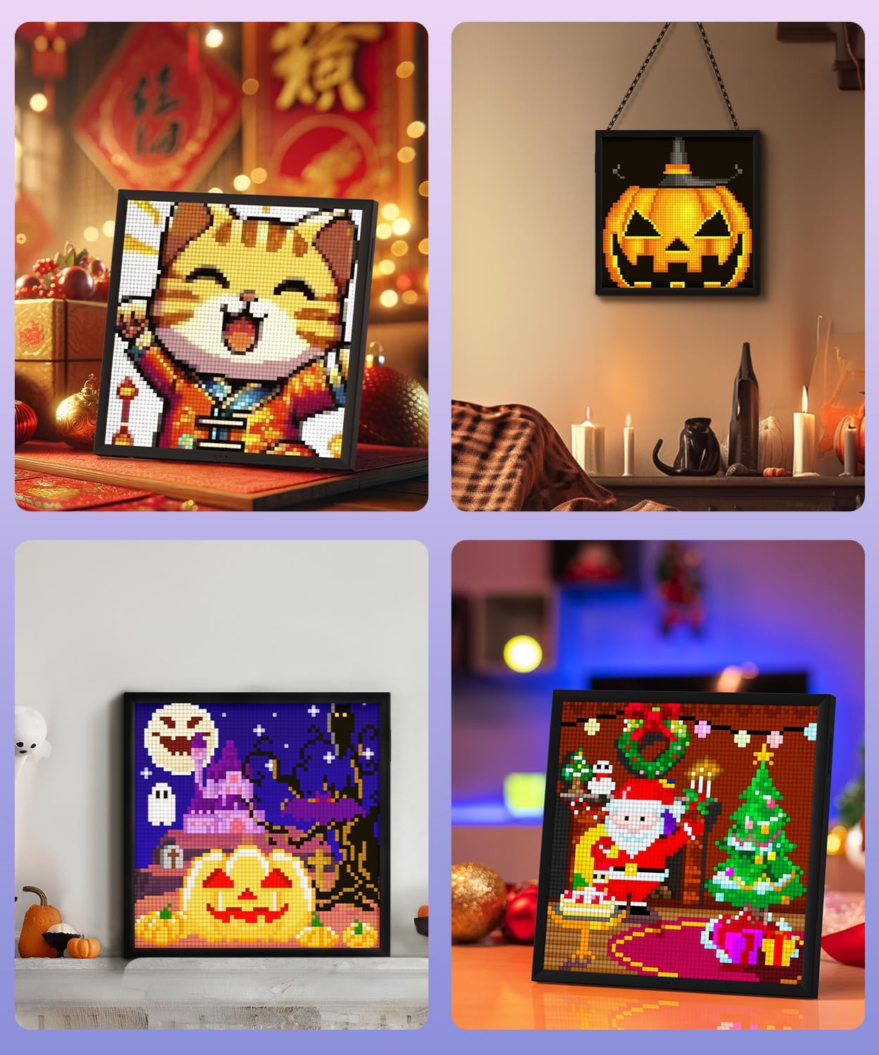 64x64 LED Pixel Art Display Frame