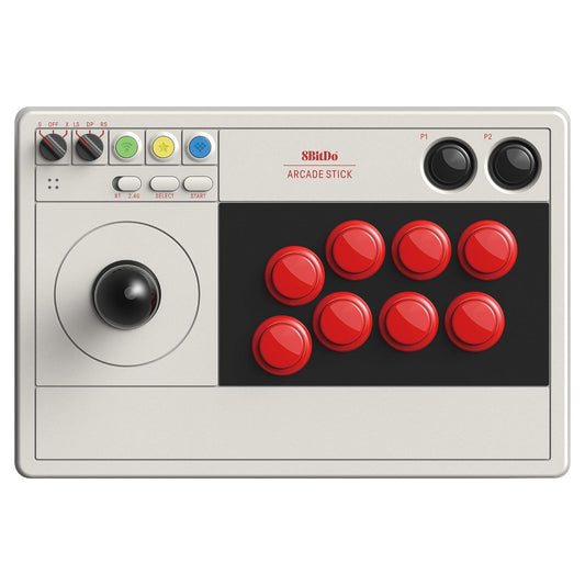 8Bitdo Arcade Stick for Switch & Windows - Wireless via Bluetooth/2.4G & Wired