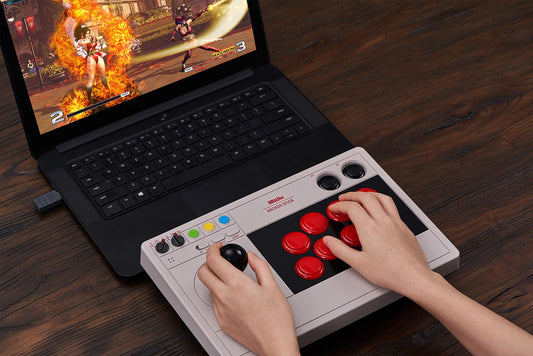 8Bitdo Arcade Stick for Switch & Windows - Wireless via Bluetooth/2.4G & Wired
