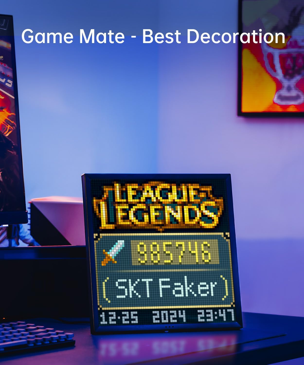 64x64 LED Pixel Art Display Frame