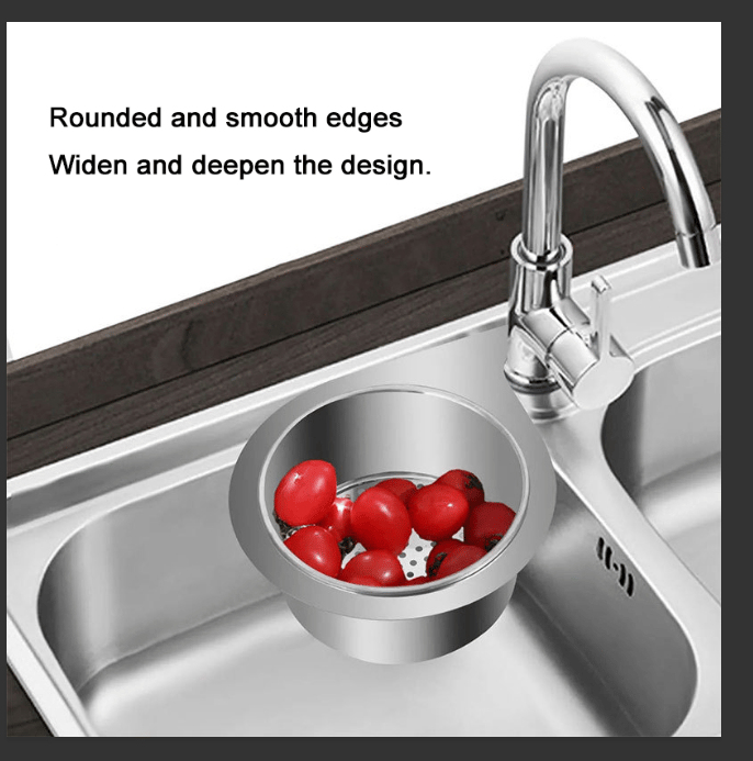 Stainless Steel Swan Sink Strainer Basket-No Drilling & Fit All Sinks！