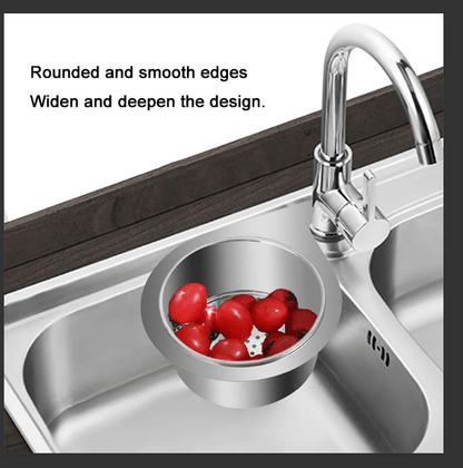 Stainless Steel Swan Sink Strainer Basket-No Drilling & Fit All Sinks！