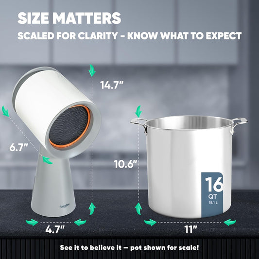 Compact Portable Range Hood - Powerful 3-Speed, Low Noise, Multi-Layer Filtration with Large Oil Cup