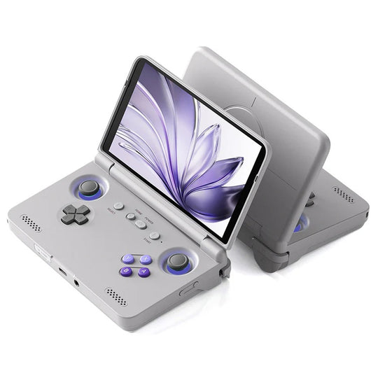 Retro Pocket Flip-Style Game Console - 5.5-inch AMOLED Screen
