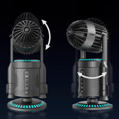 🚀 RGB Rocket Circulator Fan