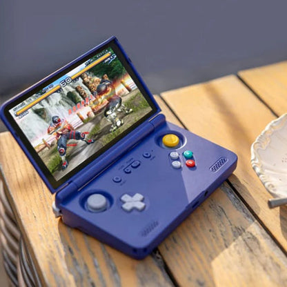 Retro Pocket Flip-Style Game Console - 5.5-inch AMOLED Screen