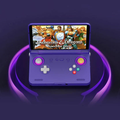 Retro Pocket Flip-Style Game Console - 5.5-inch AMOLED Screen